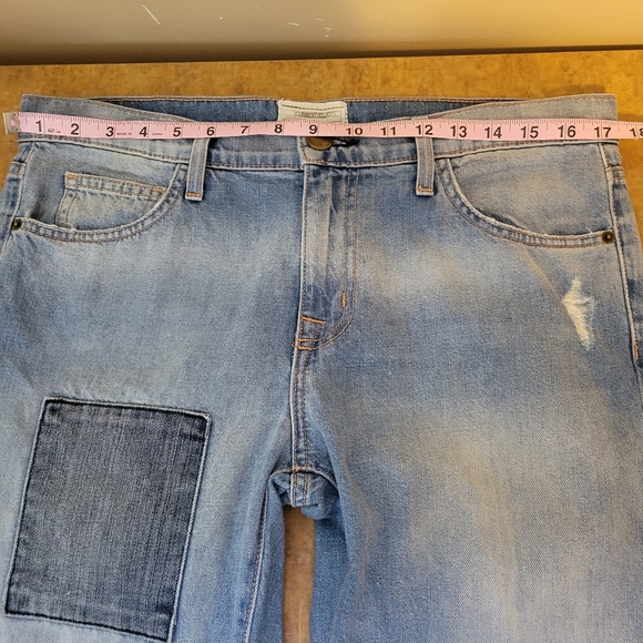 Current/Elliott The Fling Boyfriend Patchwork Jeans Size 29 - Picture 9 of 11